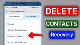 How to Recover Deleted Contacts on Android  Delete Huye Contacts Number Wapas Kaise Laye [upl. by Shelli]