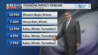 Tracking the Tropics CBS42 News  6pm Hurricane Francine Update [upl. by Odin]