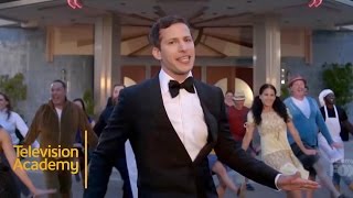 2015 Emmys  Andy Sambergs Opening Routine [upl. by Melentha]