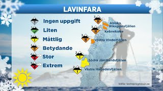 Lavinfara på svenska skidorter quotFullt möjligt för laviner just nuquot  Nyhetsmorgon TV4 [upl. by Maryjo466]