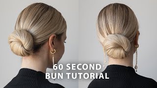 60 Second Updo Tutorial ❤️ [upl. by Mead]