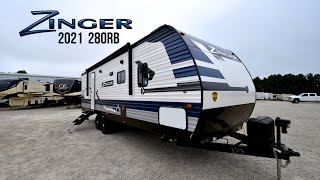 2021 Crossroads RV Zinger 280RB Rear Bath Southern RV Dealer McDonough GA  0973 [upl. by Christy714]