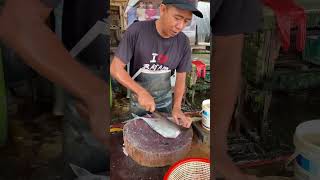 Trevally fish cutting streetfood fishmarket food fish asmr shorts fishing cooking seafood [upl. by Veronique375]