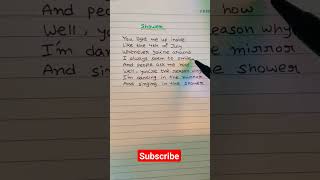 Shower song by Becky g Lyrics 🎶lyricvideo song lyrics [upl. by Fisoi325]