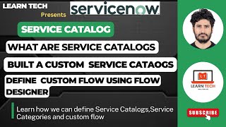 Service Catalog Service Now Training  Create Custom Catalog Custom flow in Flow designer [upl. by Alissa]