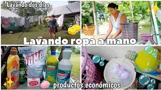 RUTINA DE LAVADO A MANO 🧽🧺  Productos económicos🧼🫧 [upl. by Kunz]