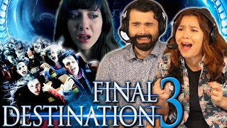 FINAL DESTINATION 3 2006 MOVIE REACTION FIRST TIME WATCHING TANNING BED amp ROLLERCOASTER [upl. by Youngman]