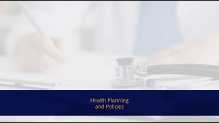 Health Planning and Policies [upl. by Pul]