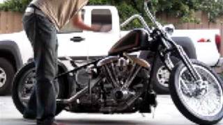 1976 Shovelhead Kick Start [upl. by Branch721]