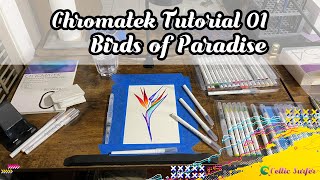 Following the Chromatek Tutorial 01 Bird of Paradise [upl. by Flower]