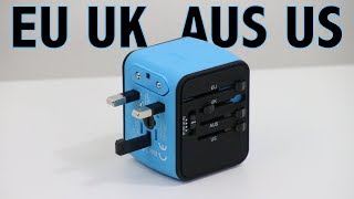 Best AllinOne International Power Adapter Review  EU  UK  AUS  US  IronM [upl. by Eldrida827]