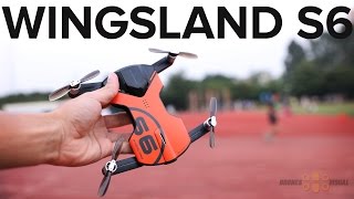 Wingsland S6 Pocket Drone with GPS Review and Maiden Flight [upl. by Terrilyn]