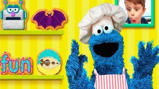 Kids Learn ABC Alphabet  Sesame Street Alphabet Kitchen  Learn New Words And Creating Letters [upl. by Aitetel241]