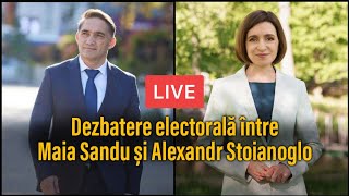 LIVE Dezbatere electorală între Maia Sandu și Alexandr Stoianoglo [upl. by Darwin]