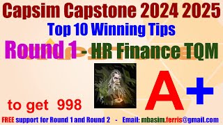 Capsim Walkthrough Round 1  Round 1 HR Finance TQM  Capsim guide  Capsim Round 1  Step by Step [upl. by Anirhtak864]