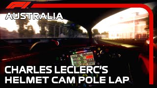 Charles Leclercs Helmet Cam Pole Lap  2022 Australian Grand Prix  Assetto Corsa [upl. by Hasin]