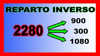 ✅👉 Reparto Proporcional Inverso [upl. by Erbe]