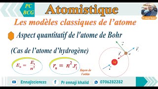 Aspect quantitatif de latome de Bohr Cas de l’atome d’hydrogène [upl. by Eveivaneg]