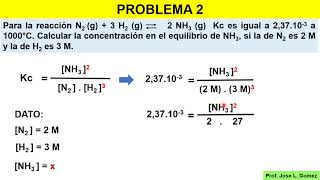 EJERCICIOS DE EQUILIBRIO QUIMICO [upl. by Ahsad]