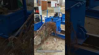 Waste Steel Wire Bundling Tool Machine Working Process [upl. by Enialehs]