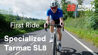 Matt Stephens rides the Specialized Tarmac SL8 Road Bike  Sigma Sports [upl. by Jeunesse]