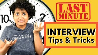 5 BEST Last Minute Interview Tips and Tricks  To perform better in your Next Interview [upl. by Cacia]