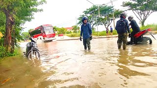 Massive Flooded Streets By Unclogging Drains With Big Whirlpools Clear Streets in Heavy Rains [upl. by Aloysius]