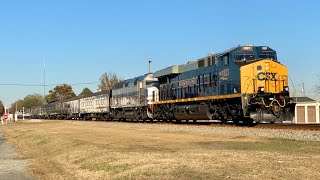 CSXs Holiday Special South Through Benson NC [upl. by Eneleoj]