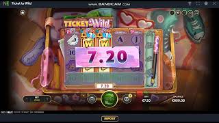 Ticket to Wild  Review  Netent  Dama NV Casinos [upl. by Anasus]