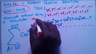 DAY 14  RANDOM QUESTIONS SOLUTIONS trigonometry one of a kind questions stifflerextralessons [upl. by Acirderf678]