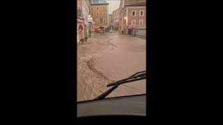 Hochwasser in Hallein am 17072021  vier Videos [upl. by Leelaj955]