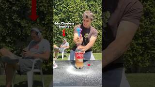 SODA EXPLOSION PRANK ON MY BROTHER 😰 [upl. by Newlin]