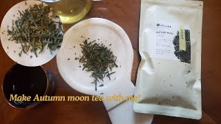 Make Autumn moon tea with me  a Japanese green tea [upl. by Nairahcaz]