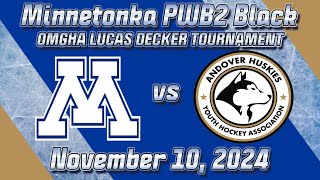 Minnetonka PWB2 vs Andover PWB2  112424 [upl. by Bahner]