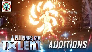 Pilipinas Got Talent Season 5 Auditions Amazing Pyra  Fire Dancer [upl. by Atiloj]