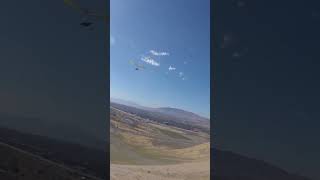 hanggliding Wills Wing Alpha 235 soaring with Paragliders Point of the Mountain Utah paragliding [upl. by Neerod]