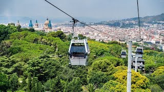 Montjuïc cable car the best views of Barcelona [upl. by Margret]