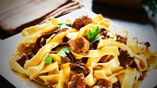 How to Make Porcini Pappardelle 🍝 Easy Pasta Recipe Tasty Food [upl. by Ancelin]