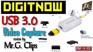 DIGITNOW  USB3 Video Game Capture Adapter Card Review [upl. by Nastassia809]