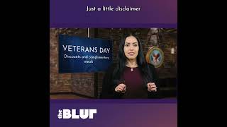 Veterans Day Discounts  TheBLUF veterans veteransbenefits [upl. by Annoyek483]