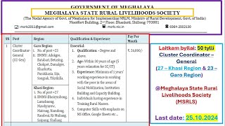 Laitkam byllai 50 tylli Cluster Coordinator Meghalaya State Rural Livelihoods Society MSRLS [upl. by Lihas]