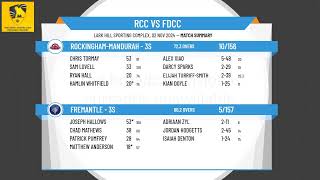 RockinghamMandurah  3s v Fremantle  3s [upl. by Placia383]