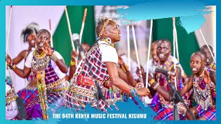 NKOILALE PRIMARY SCHOOL PERFORM A MAASAI FOLK SONG AT THE 94TH KENYA MUSIC FESTIVAL IN KISUMU [upl. by Aerdnod]