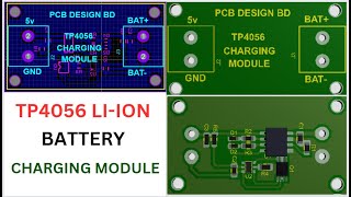 how to create TP4056 ic base lithiumion battery charging circuite schematic amp PCB design PART2 [upl. by Noy984]