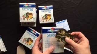 Ortopad Eye Patches Bundle Open box and review [upl. by Kenzi]