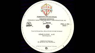 George Benson  Love X Love 1980karlmixclub Extended remixV1 [upl. by Giesecke]