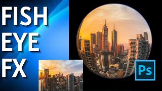 How to Create Fish Eye Lens Effect in Photoshop [upl. by Ahseetal]