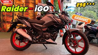 New Launch TVS Raider 125 iGo Nardo Grey Colour Review  New Updates  On Road Price  Exhaust Note [upl. by Chapa736]