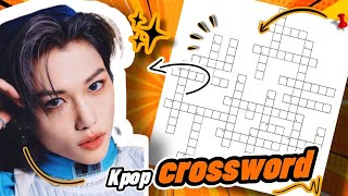 KPOP CROSSWORD 🫰🏻⏰ FAMOUS GROUP KPOP GAME🛝🛹🎠 [upl. by Thamora]