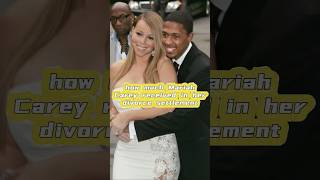 Do you know how much Mariah Carey received in her divorce settlement Part 2 [upl. by Nelyt19]